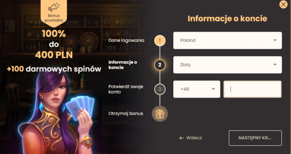 NATIONAL Casino Rejestracja