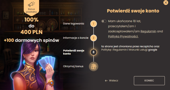 NATIONAL Casino Rejestracja